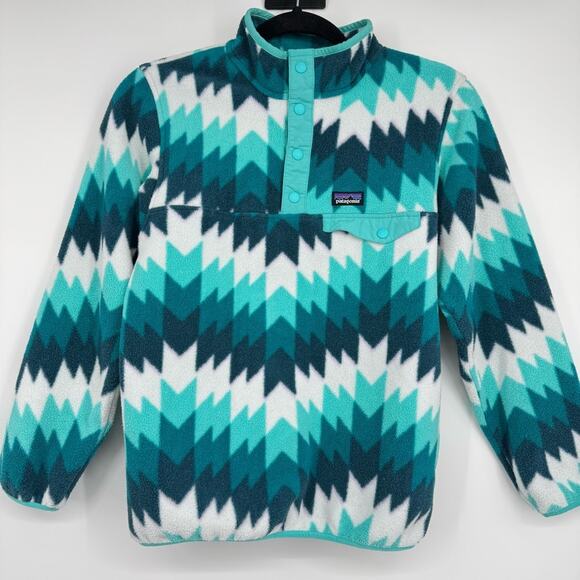 Patagonia Synchilla Kids Snap T Fleece Pullover Size‎ L 12 - Picture 1 of 9